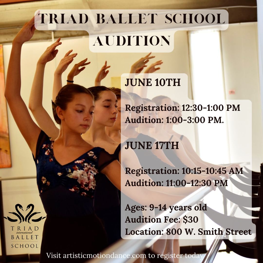 Triad Ballet School Audition - Best Dance Studio in Greensboro, NC ...